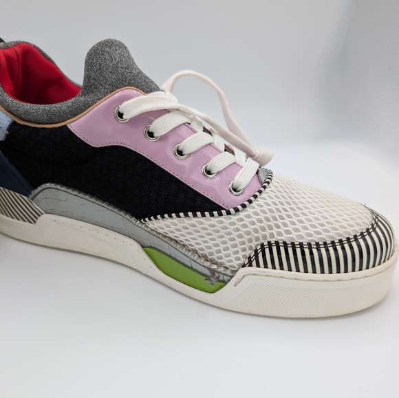 Christian Louboutin 2017 Aurelien Colorblock Sneakers - Picture 5 of 8